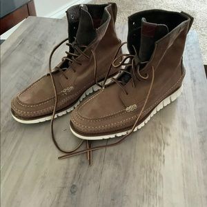 Cole Haan ZeroGrand Boot Size 8.5 Brown Leather